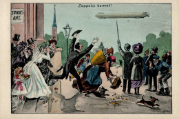 Zeppelin Hochzeit Zeppelin Kommt Sign. Dibbern, O. I-II Dirigeable - Zeppeline