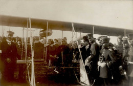 FRANKFURT/Main ILA 1909 - Foto-Ak FLIEGER Mit Flugapparat (gehört Zur ILA 1909) I - Luchtschepen