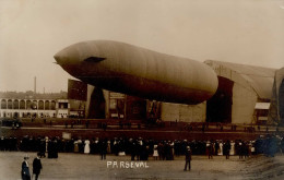 FRANKFURT/Main ILA 1909 - Foto-Ak LUFTSCHIFF PARSEVAL (gehört Zur ILA 1909) I - Aeronaves