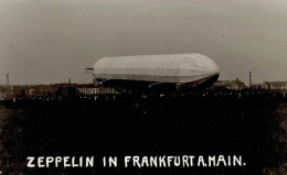 FRANKFURT/Main ILA 1909 - Foto-Ak ZEPPELIN (Viktoria Luise) In Frankfurt/Main (gehört Zur ILA) I - Dirigeables