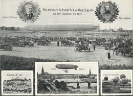 FRANKFURT/Main ILA 1909 - Seltene ILA-RIESENKARTE Der Lenkbare Luftkreuzer Sr. Exzell. GRAF ZEPPELIN Auf Der ILA Verlag  - Airships