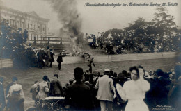 Motorsport Rennbahnkatastrophe Im Botanischen Garten 18.Juli 1909 Foto-AK I-II - Sonstige & Ohne Zuordnung