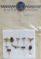 Lot Mit 10 Abzeichen Und Nadeln Meist Auto Und Motorrad U.a. Auto-Union, Adlerwerke, Jawa Usw. - Sonstige & Ohne Zuordnung