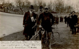 Fahrrad Berlin Cottbus Hoffmann, Karl Sieger I.d. Amateur-Klasse 1921 Foto-AK I-II Cycles - Sonstige & Ohne Zuordnung