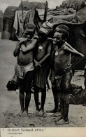 Kolonien Deutsch-Südwestafrika Hereroknaben Stpl. Swakopmund 1.07.1911 II (Marke Entfernt, Eckbug) Colonies - Ehemalige Dt. Kolonien