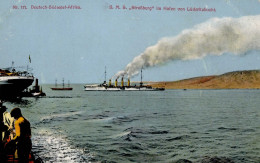 Kolonien Deutsch-Südwestafrika Lüderitzbucht Dampfer S.M.S. Straßburg II (Abschürfungen) Colonies - Ehemalige Dt. Kolonien