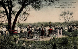 Kolonien Deutsch-Südwestafrika Omaruru An Den Gräbern Der 1904 Gefallenen Helden I-II (Marke Entfernt) Colonies - Ehemalige Dt. Kolonien