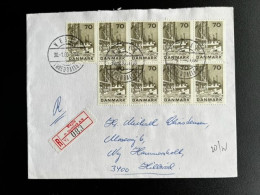 DENMARK DANMARK 1980 REGISTERED LETTER VEJLE TO HILLEROD 30-01-1980 DENEMARKEN - Lettres & Documents