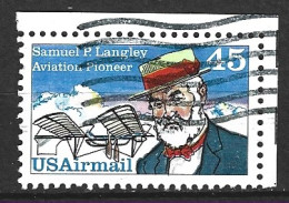 USA. PA 112 De 1988 Oblitéré. Samuel P. Langley/Avion. - 3a. 1961-… Used