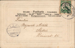 Kolonien Kiautschou Stempel Deutsche Seepost Shanghai-Tientsin 23.6.03 Nach Stettin I-II Colonies - Ehemalige Dt. Kolonien