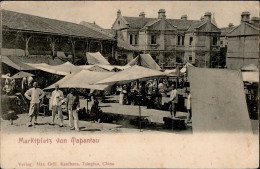 Kolonien Kiautschou Tapantau Marktplatz I-II (fleckig) Colonies - Ehemalige Dt. Kolonien