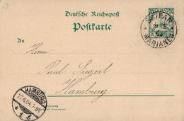 Kolonien Marianen Ganzsache Stempel Saipan 1904 Colonies - Ehemalige Dt. Kolonien