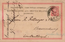 Deutsche Post Türkei Constantinopel Vorläufer Auf DR Pfennig Ganzsache 1885 II - Ehemalige Dt. Kolonien