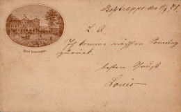 Vorläufer 1878 GSK PP4 F21-01 Rosstrappe Hotel 11.9.1878 Nach Wolfenbüttel Mit Rahmen-Stempel Thale Und Postbriefkasten  - Storia