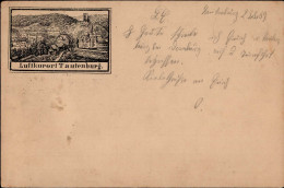 Vorläufer 1889 GSK PP6 F142 Tautenburg 23.8.1889 Von Dornburg Nach Friedburg Mit Ankunftsstempel I-II - Storia