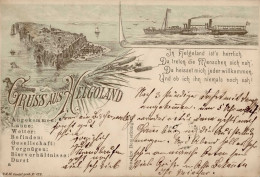 Vorläufer HELGOLAND 1889 - Mit 10 Pfg.Altdeutschland-Marke I-II - Geschichte