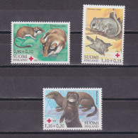 FINLAND 1982, Sc# B224-B226, Semi-Postal, Animals, MNH - Ungebraucht