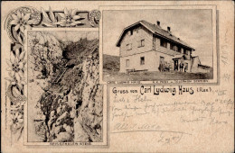 Carl Ludwig Haus Auf Der Rax Mit Posthilfsstempel 1899 I-II - Autres & Non Classés