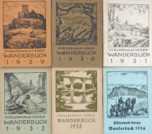 Wandern Lot Wanderbuch Vom Pfälzerwald-Verein 1929-1934 II - Autres & Non Classés