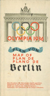 BERLIN OLYMPIA 1936 WK II - OLYMPIA-Stadtplan Für Die Besucher I - Olympic Games