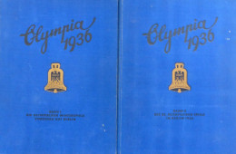 Olympiade 1936 Berlin Sammelbild-Album Band 1 Und 2, Komplett I-II - Jeux Olympiques