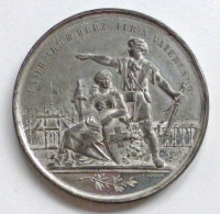 Schützen Basel Medaille Eidg. Schützenfest 1879 I-II - Autres & Non Classés