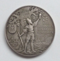 Schützen Medaille Dresden Bundesschiessen 1900 I-II - Other & Unclassified