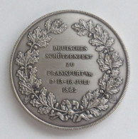 Schützen Medaille Frankfurt A. Main Deutsches Schützenfest 1862 I-II - Andere & Zonder Classificatie