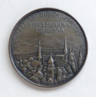 Schützen Münze Neckargemünd 125. Jähriges Jubiläumsschiessen 1906 In Org. Schatulle I-II - Otros & Sin Clasificación