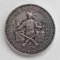 Schützen Zwickau Medaille 19. Mitteldeutsche Bundesschiessen 1901 I-II - Autres & Non Classés