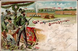 Zwickau (o-9500) 19. Mitteldeutsches Bundesschiessen 7.-14. Juli 1901 II- (Bugspuren) - Sonstige & Ohne Zuordnung