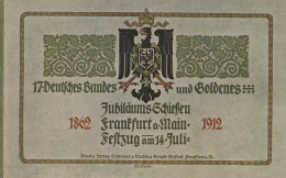 Farbige Illustration Vom Festzug Des 17. Deutschen Bundes- Und Goldenen Jubiläums-Schiessens Zu Frankfurt Am Main Am 14. - Otros & Sin Clasificación