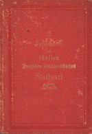 Festschrift Zum V. Deutschen Bundesschiessen In Stuttgart 1875 Von Prof. Julius Klaiber, Inkl. Plan Von Stuttgart, 110 S - Other & Unclassified