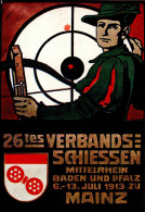 Schützen Mainz Verbandsschiessen 1913 I-II - Other & Unclassified
