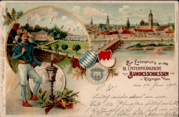 Schützen Bundesschießen Kitzingen A. Main 1900 I-II - Otros & Sin Clasificación