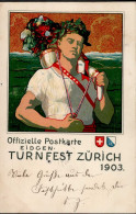 Turnfest Zürich 1903 I-II (Marke Entfernt) - Sonstige & Ohne Zuordnung