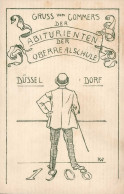 Studentika Düsseldorf Abiturienten Commers Der Oberrealschule 1908 I-II - Escuelas