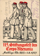 Studentika FREIBURG, Breisgau - STIFTUNGSFEST 1927 Sign. Bohn I - Scuole