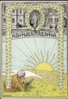 Studentika Krefeld Abitur Vientia 1906 Sign. Goebel, O. I-II (kl. Eckbug) - School