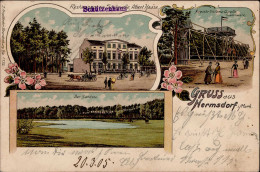 Berlin Hermsdorf (1000) Gasthaus Zur Soolquelle 190 II (Stauchung) - Ploetzensee