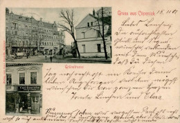 Berlin Köpenick (1000) Grünstrasse Handlung Goericke Emailschild 1901 I- - Ploetzensee