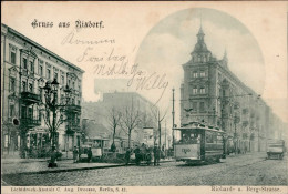 BERLIN-RIXDORF (1000) - Richard- Und Berg-Strasse Mit STRASSENBAHN Zum Bahnhof I - Ploetzensee