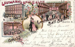 Berlin (1000)  Gasthaus Lestmanns Ball Salon 1898 II (Stauchung) - Ploetzensee