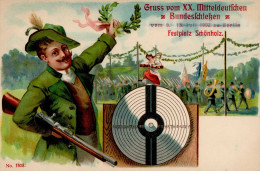 Berlin (1000) Gruss Vom XX. Mitteldeutschen Bundesschießen 6.-13. Juli 1902 I-II Montagnes - Ploetzensee