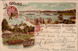 Berlin Tegel (1000) Gruss Aus Dem Schützenhause Heiligensee A. Bergemann 1901 Montagnes - Ploetzensee