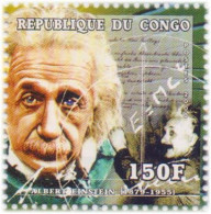 Albert Einstein, Einstein's Theory Of Relativity, Mathematics Formula, Physics, Nobel Prize, Judaica, Science, MNH Congo - Physique