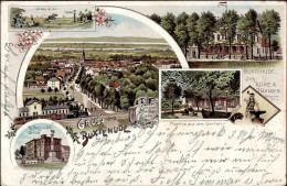 Buxtehude (2150) Baugewerkschule Bahnhofs-Hotel 1897 I- - Sonstige & Ohne Zuordnung