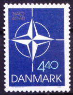 Denmark 1989 MNH, Emblem Of North Atlantic Treaty Organization (N.A.T.O.) - NAVO