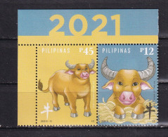 PHILIPPINES-2020-YEAR OF THE OX-MNH. - Mongolie