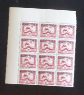 KOUANG-TCHEOU - 1937 - N°YT. 110 - Jonque 20c Rose - Bloc De 12 Bord De Feuille - Neuf Luxe ** / MNH / Postfrisch - Unused Stamps